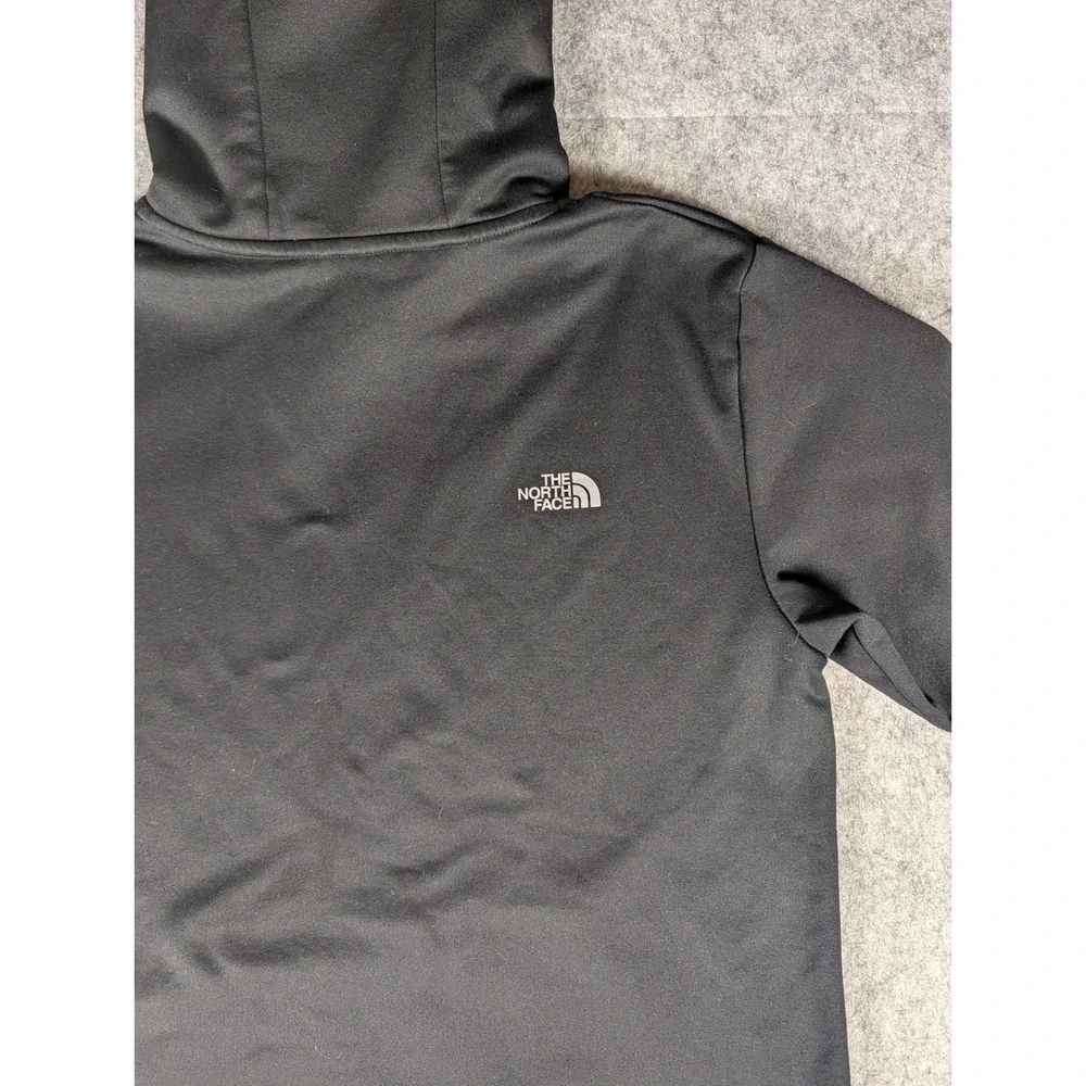 The North Face Mens Pullover Hoodie Black Grey Logo Performance Sweatshirt S‎